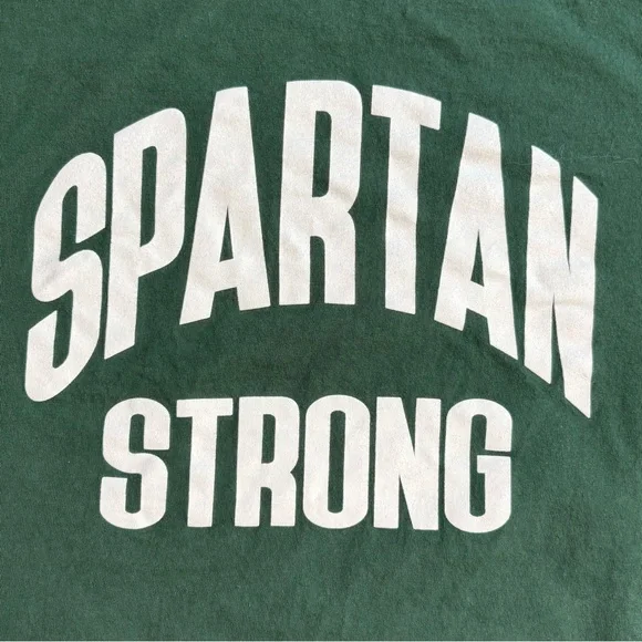 American Apparel Men’s Spartan Strong Green T Shirt Size Medium - Picture 2 of 4